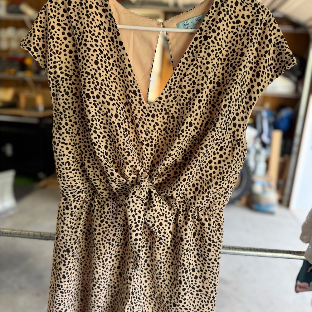 Stylish Leopard Print Romper